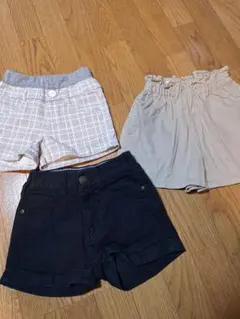 子供 女の子 ガールズ ショートパンツ 3点セット