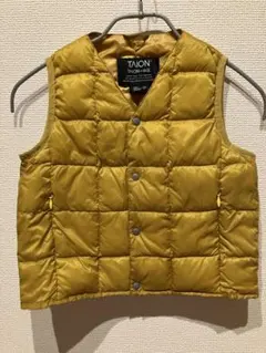 【12月3日20時まで】TAION マスタード ダウンベスト 110サイズ