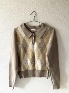 アーガイル ニット