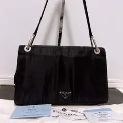 希少・美品】プラダ ワンショルダー ナイロン 三角ロゴ ギャランティ付
