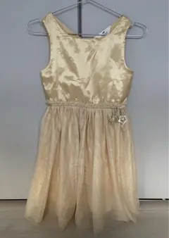 H&M キッズ 女児 ドレス ブラウン系 ワンピース 130cm