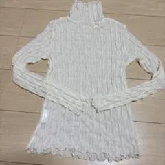 シースルートップス　アイボリー　M