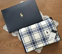 れん様専用ラルフローレン ウッドストックブランケット ハーフコットンブランケットのサムネイル