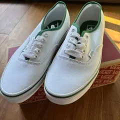 【新品】VANS Authentic ホワイト×グリーン 26.5cm