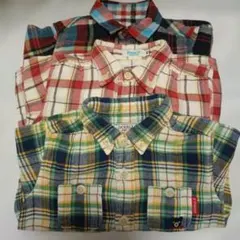 Mikihouseシャツ3枚