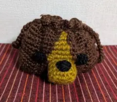 編み物 犬 巾着袋