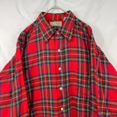 80s USA製 エルエルビーン L.L.Bean ネルシャツ ヴィンテージ