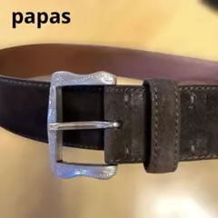 Papas 本革 ベルト　スエード　90のサムネイル