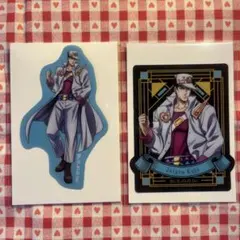 ジョジョ　4部　空条承太郎　クリアステッカー