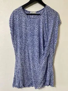 AS KNOW AS PINKY 花柄ノースリーブチュニック