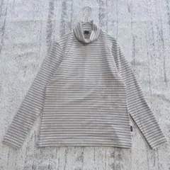 ダンスキン　ハイネック　ボーダーカットソー　長袖　インナー　トップス　Lのサムネイル