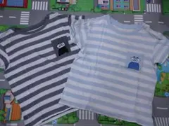 ユニクロリサラーソンマイキーボーダーTシャツ 100㎝ ２着セット