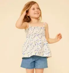 ユウ様専用　新品　ポプリン　ブラウス　キャミソール　水玉