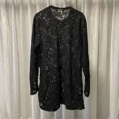 コムデギャルソンオムプリュス 25SS ラッセルレースカットソー 雲柄 黒 L 8020001173512_2.jpg?v=