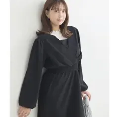 earth music&ecology 黒ワンピース