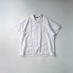 美品】MHL.，マーガレットハウエル，開襟，オープンカラー，半袖シャツ
