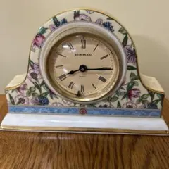WEDGWOOD 花柄 SARAH ボーンチャイナ 置時計