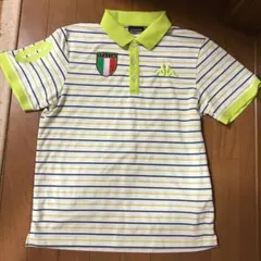 Kappa 半袖ポロシャツ　ワッペン刺繍 ゴルフウェア