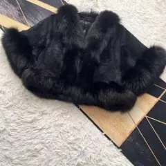 近年人気/着丈45 フォックス/ミンク ショート ファーコート M 軽量 毛皮