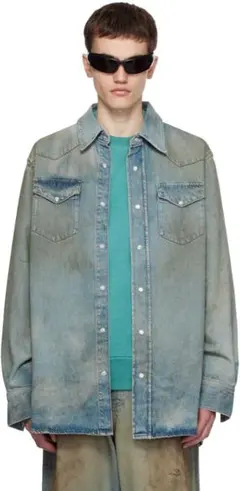 Acne Studios 2025SS オーバーサイズ デニム 長袖 シャツ S - メルカリ