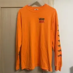 VANS オレンジ ロングスリーブシャツ M size