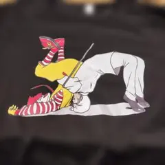 ユニークキャラクターイラストTシャツ 黒 ジャンクフード　新品　未使用XL