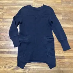 UNIQLO キッズ トレーナーブラック 110 チュニック
