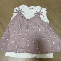 ブランシェス　花柄重ね着風Tシャツ 110