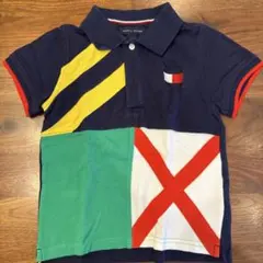 TOMMY HILFIGER ネイビー ポロシャツ 4T/B