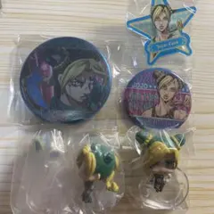 ジョジョの奇妙な冒険　ストーンオーシャン　空条徐倫　缶バッジ　フィギュア　5点