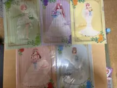 五等分の花嫁 ウェディングドレス クリアファイル 5種セット