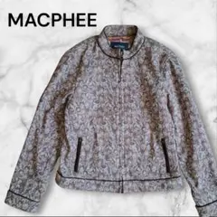 マカフィー 花柄 ゴブラン ノーカラー ジャケット ジップアップ ブルゾンのサムネイル