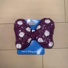 ディズニーリゾート　ディズニー　ミニー　ヘアゴム　リボン　ピンク