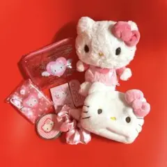 サンリオ ハローキティ ピンク系 ぬいぐるみ ポーチ ミラー まとめ売り