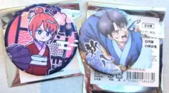 【新品2点セット】新劇場版銀魂吉原大炎上 缶バッジ にゅ〜とろ キャラバッジ