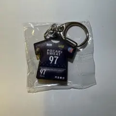 徳島ヴォルティス 97 モヨマルコム強志　ユニフォーム型ぷっくりキーホルダー