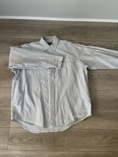 BEAMS / ヘビーオックス イージー ボタンダウン ストライプシャツ　S