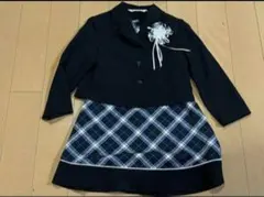 女の子　フォーマル スーツ 120cm ワンピース　ジャンスカ　黒　卒園式入学式
