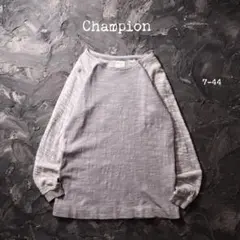 Champion トレーナー　スウェット　ソリッド　ラグラン　グレー