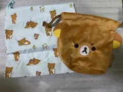 リラックマ ガチャガチャ バラエティーコレクション 巾着 スクエアポーチ