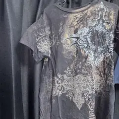 Y2K tシャツ 骸骨 ドクロ 平成 サブカル 古着