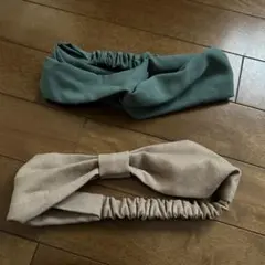 デザイン ヘアバンド 2個セット