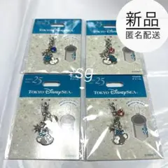 新品★TDR限定品★チャーム4個セット★25周年★ディズニー