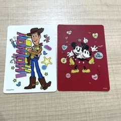 Disney Store じゃんけんカード 2枚セット ウッディ ミッキーのサムネイル