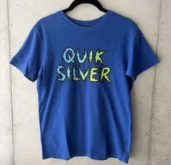 クイックシルバー キッズ　Tシャツ 150cm ブルー 青　半袖　ロゴのサムネイル