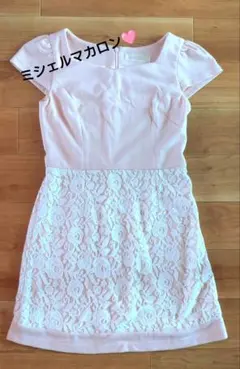 ミシェルマカロン　♡　Ｓサイズ　薔薇　レース　ミニワンピース