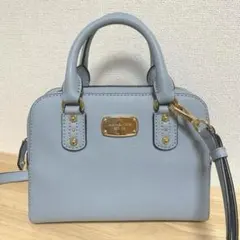 （美品）MICHAELKORS ライトブルー ハンドバッグ 小型