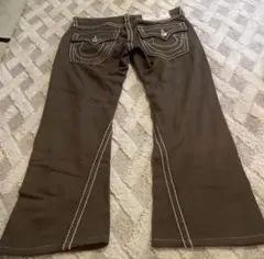 トゥルーレリジョン ブラウン ブーツカットデニム