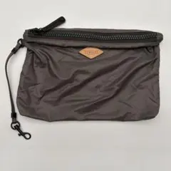 ●中古●MZ WALLACE●薄手ポーチ●ダークグレー●