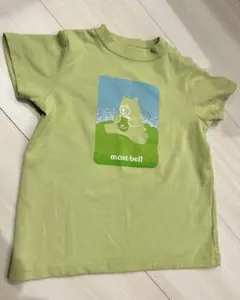 M*a様 mont-bell クマイラスト Tシャツ グリーン